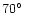 $\rm 70\hbox{$^\circ$ }$