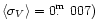 $ \langle\sigma_{V}\rangle = 0 \hbox{$.\!\!^{\rm m}$ }007 )$