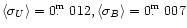 $ \langle\sigma_{U}\rangle = 0 \hbox{$.\!\!^{\rm m}$ }012, \langle\sigma_{B}\rangle = 0 \hbox{$.\!\!^{\rm m}$ }007$