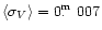 $ \langle\sigma_{V}\rangle = 0 \hbox{$.\!\!^{\rm m}$ }007$
