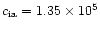 $c_{\rm ia} = 1.35 \times
10^{5}$