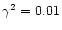 $\gamma^{2} = 0.01$