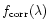 $f_{\rm corr}(\lambda)$