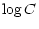 $\displaystyle %
\log{C}$
