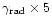 $\gamma_{\rm rad} \times 5$
