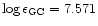 $\log \epsilon_{\rm GC} = 7.571$