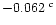 $-0.062\;^c$