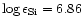 $\log
\epsilon_{\rm Si} = 6.86$