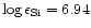 $\log \epsilon_{\rm Si} = 6.94$