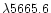 $\lambda 5665.6$