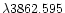 $\lambda 3862.595$