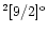 $^2\lbrack9/2\rbrack^{\rm o}$