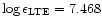 $\log \epsilon_{\rm LTE}= 7.468$
