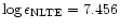 $\log \epsilon_{\rm NLTE}=7.456$