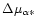 $\Delta \mu _{\alpha *}$