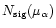 $N_{\rm sig}(\mu_{\alpha})$