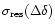 $\sigma_{\rm res}(\Delta\delta)$