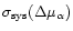 $\sigma_{\rm sys}(\Delta\mu_{\alpha})$