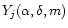 $Y_{j}(\alpha,\delta,m)$