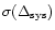 $\sigma(\Delta_{\rm sys}) $