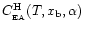 $C_{\rm _{\rm EA}}^{\rm H}(T,x_{\rm b},\alpha)$