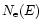 $N_{\rm e}(E)$