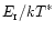 $E_{\rm _{\rm I}}/kT^{*}$