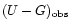 $(U-G)_{\rm obs}$