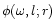 $\phi (\omega,l;r) $