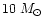 $10\; M_\odot$