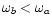 $\omega_b < \omega_a$