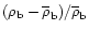 $(\rho_{\rm b}-\overline{\rho}_{\rm b})/\overline{\rho}_{\rm b}$