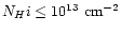 $N_H{\sc i} \le 10^{13} \ {\rm cm}^{-2}$
