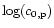 $\log (c_{\rm0,p})$