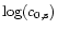 $\log(c_{\rm0,s})$