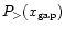 $P_{>}(x_{\rm gap})$