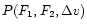 $P(F_{1},F_{2},\Delta v)$