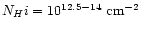 $N_H{\sc i} = 10^{12.5-14} \ {\rm cm}^{-2}$