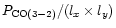 $P_{\rm CO(3-2)} / (l_{x} \times l_{y})$