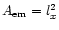 $A_{\rm em} = l_{x}^2$