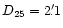 $D_{25} = 2'\!\!.1$