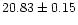 $20.83 \pm 0.15$