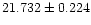 $21.732 \pm 0.224$