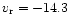 $v_{\rm r} = -14.3$