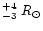 $^{+4}_{-3}~R_\odot$