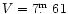 $V=7\hbox{$.\!\!^{\rm m}$ }61$