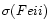 $\sigma(Fe{\sc ii})$