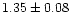 $1.35\pm0.08$