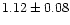 $1.12\pm0.08$