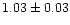 $1.03\pm0.03$